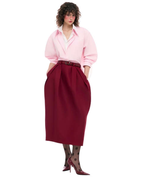 [ RED ] BUD LAYER SKIRT