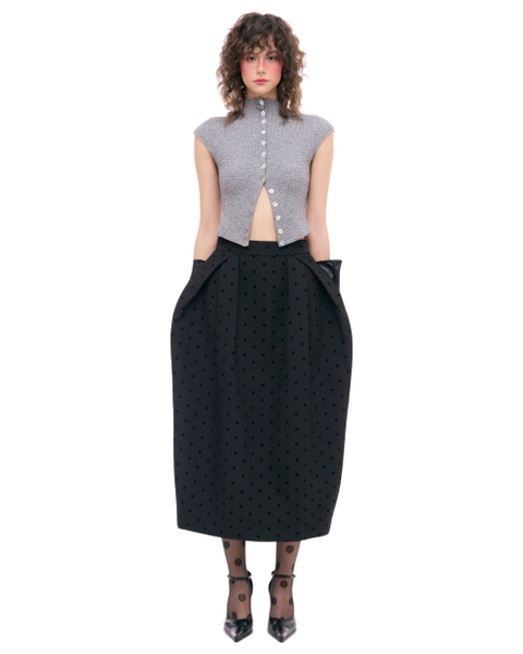[ POLKA DOT ] BUD LAYER SKIRT