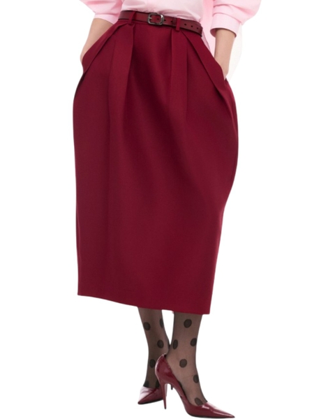 [ RED ] BUD LAYER SKIRT