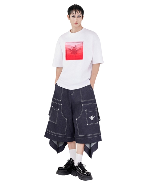 [ WHITE ] THE BEETLE OMBRE TEE