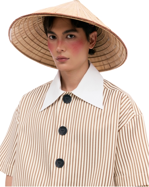 [ BROWN BEIGE ] "CÚC ĐEN" SHIRT