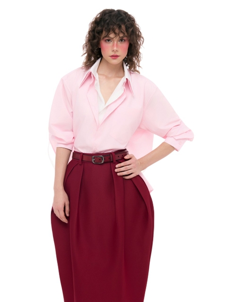 FLIRTY DOUBLE-LAYER SHIRT