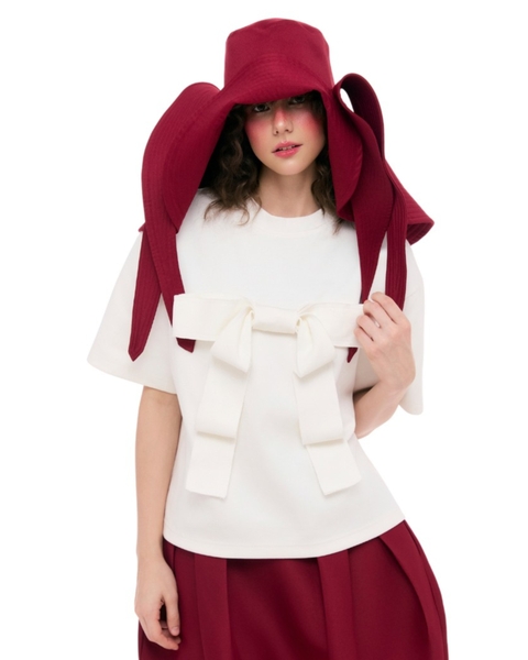 BOXY BOW TEE
