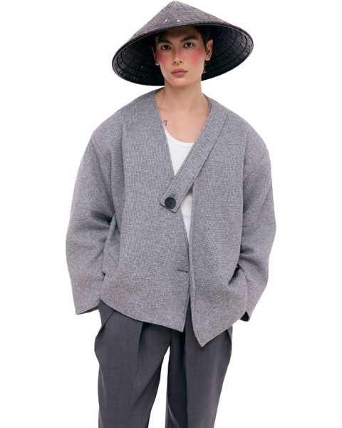 WAFFLE KIMONO BLAZER