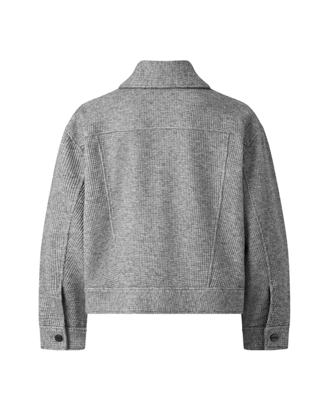 GREY WAFFLE JACKET