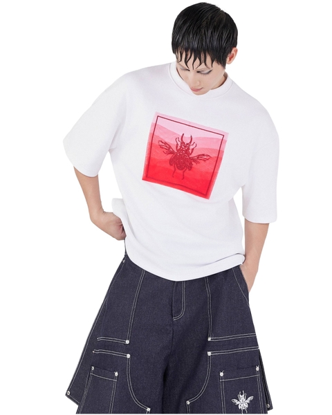 [ WHITE ] THE BEETLE OMBRE TEE