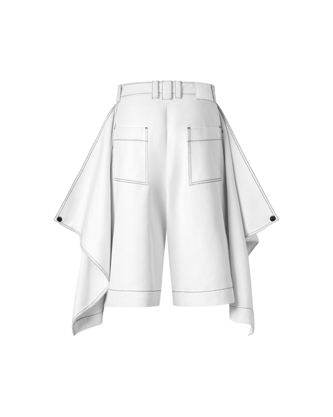 [ WHITE ] BEETLE WINGS JORTS