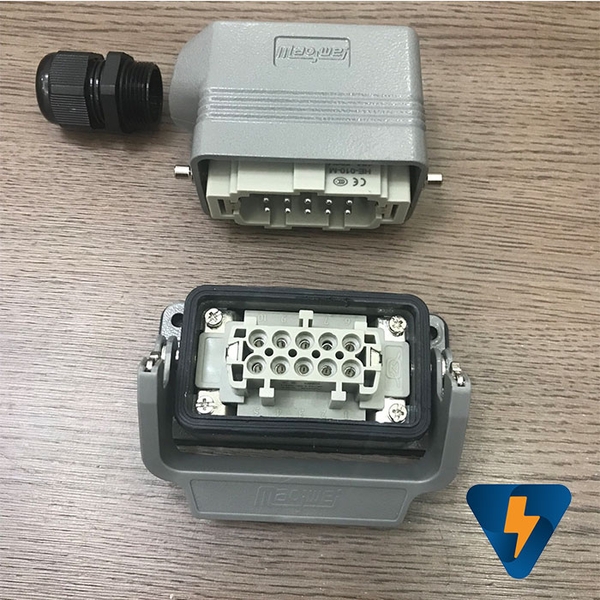 Giắc cắm (jack cắm) 10 chân 16A vuông Maojwei