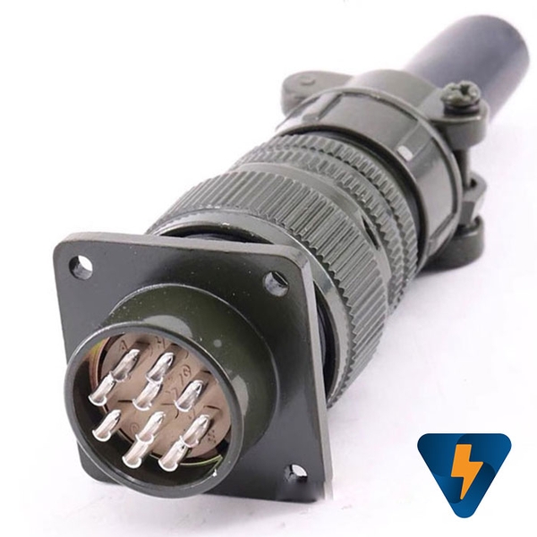 Giắc cắm (phích cắm) 10 chân 13A tròn