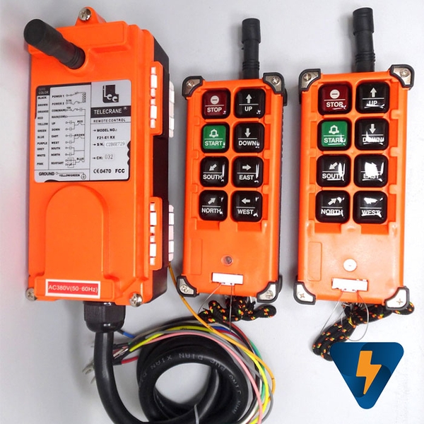 Bộ điều khiển cẩu trục từ xa Telecarance F21-E1 RX 2 tay bấm