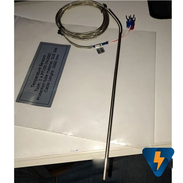 Dây nhiệt PT100 phi 4 dài 200mm RTD phi 4