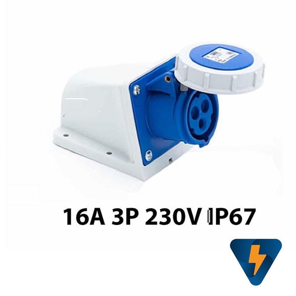Phích cắm PCE 3P 16A F0132-6 | Ổ cắm PCE 3P 16A  F1132-6  công nghiệp IP67