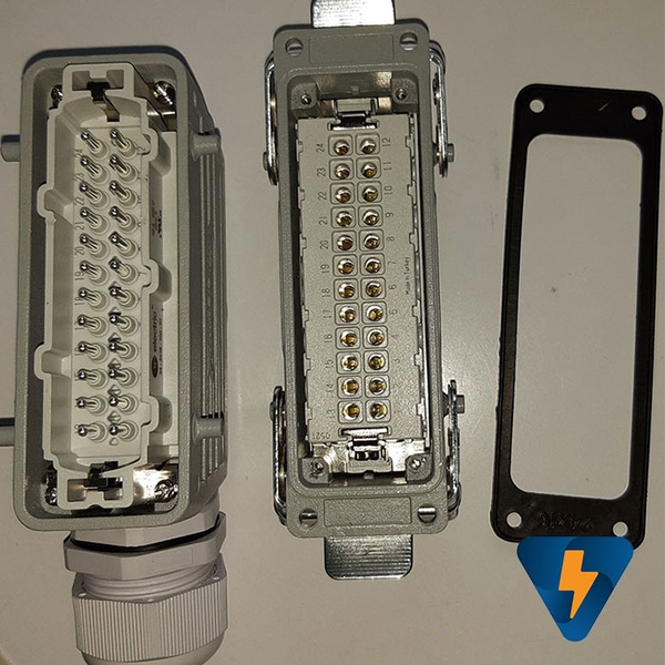 Giắc cắm (jack cắm) 24 chân 16A vuông