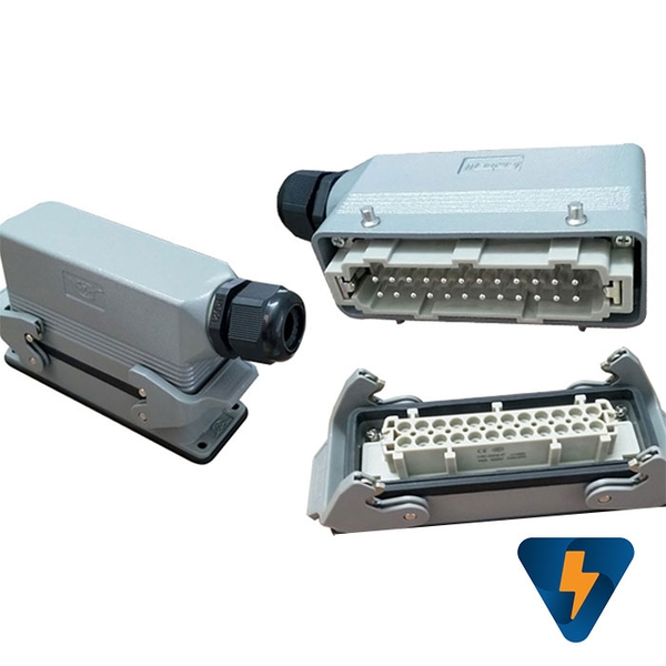 Giắc cắm (jack cắm) 24 chân 16A vuông Maojwei