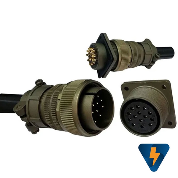 Giắc cắm (phích cắm) 14 chân 13A tròn