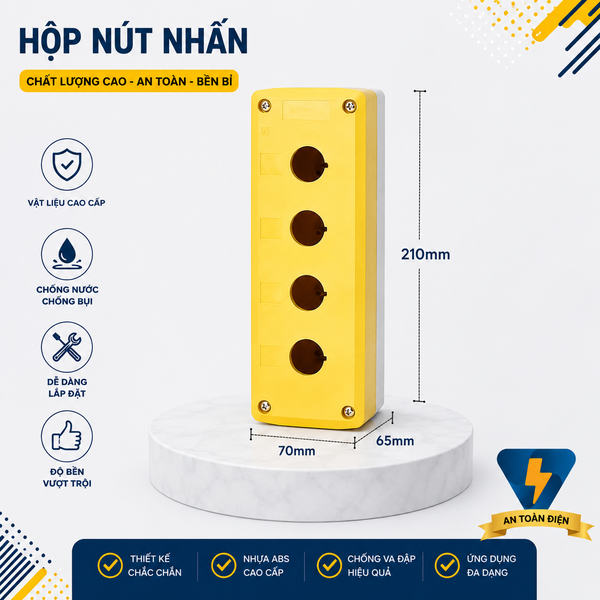 Hộp 4 lỗ phi 22
