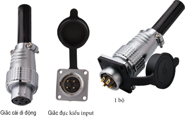 Giắc cắm (đầu nối dây điện) chuyên dùng điều khiển 4 chân input