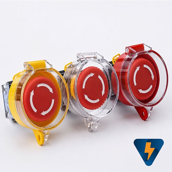 F22-05 Chụp Bảo Vệ Nút Nhấn Dừng Khẩn Cấp 22mm