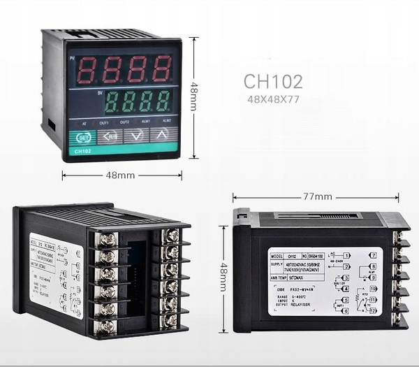 Bộ điều khiển nhiệt độ CH102 , Đồng hồ đo nhiệt độ CH102