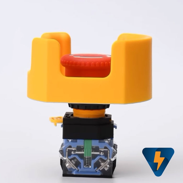 F22-12 Chụp Bảo Vệ Nút Nhấn Dừng Khẩn Cấp 22mm Emergency Stop