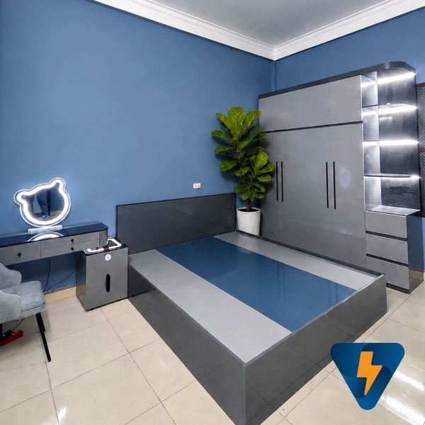 Mẫu giường ngủ và tủ quần áo
