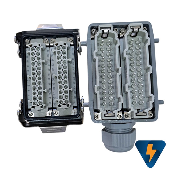 Heavy Duty Connector 48 Pin, AC 500 Volt  16A 6kv 3