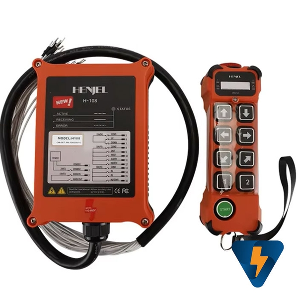 Bộ điều khiển từ xa 9 ngõ ra tiếp điểm nguồn cấp 110 VAC, 110 VDC , 220 VAC , 220 VDC, 460 VAC, VDC