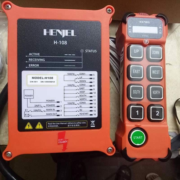 Bộ điều khiển từ xa 8 nút Henjel