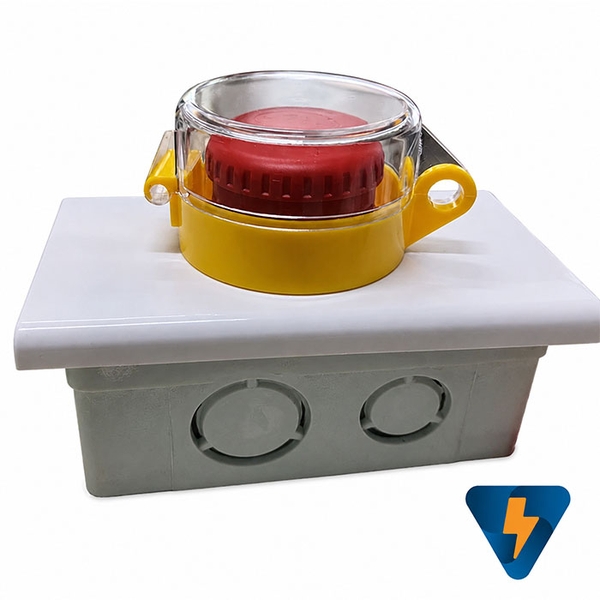 Nút nhấn khẩn cấp Emergency Stop gắn đế âm tường
