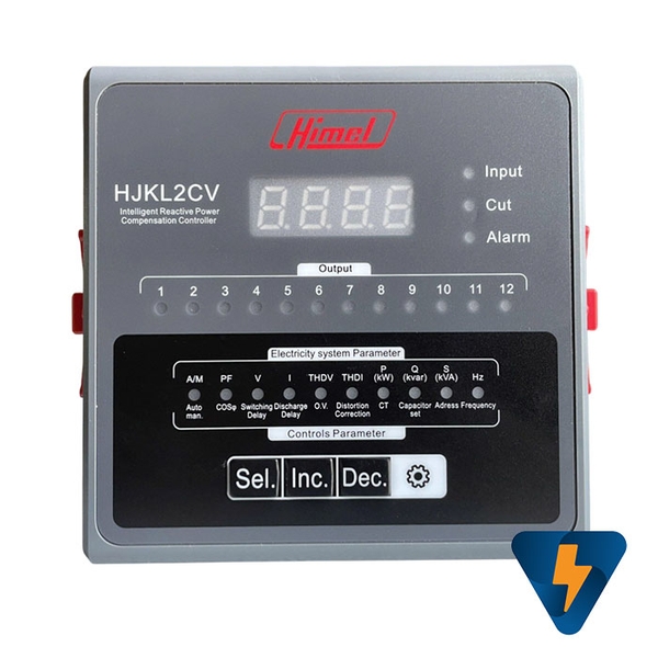 Bộ điều khiển tụ bù Himel 12 cấp HJKL2CV