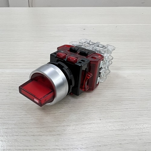 Công tắc xoay 3 vị trí tự trả có đèn màu đỏ MRT-R3R2D0R