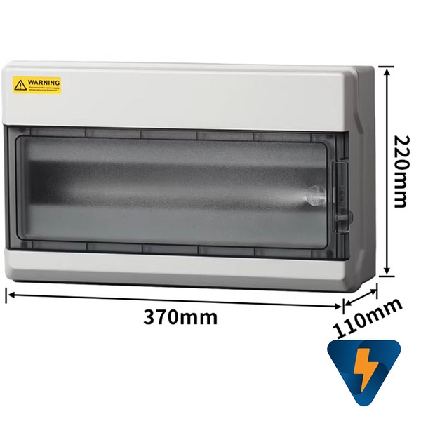 Tủ nhựa box nhựa gắn MCB CB chống nước 18 đường line