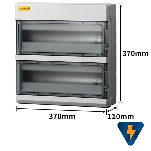 Tủ nhựa box nhựa gắn MCB CB chống nước 36 đường line