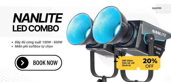 Cho thuê combo đèn LED Nanlite công suất từ 150W đến 500W chuyên nghiệp