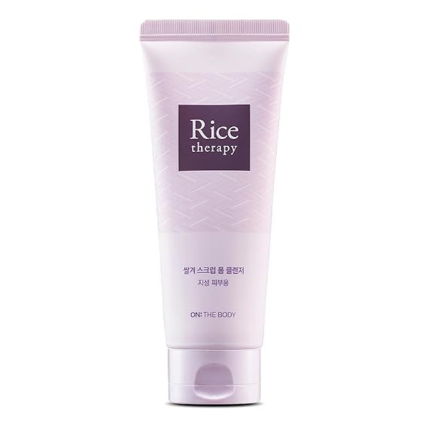 On the body Rice therapy Rice Bran Scrub Foam Cleanser