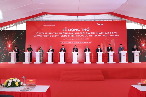 Lễ động thổ - Tổ hợp trung tâm thương mại và vui chơi giải trí tại khu vực chợ Sắt - Hải Phòng