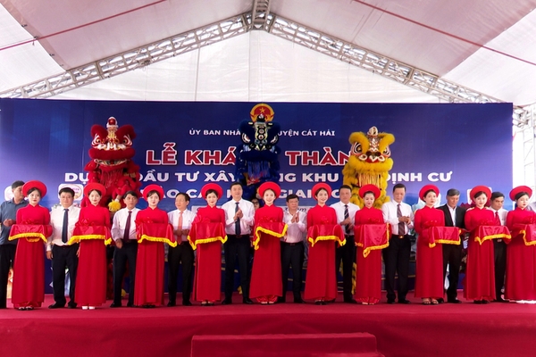 Khánh thành Dự án đầu tư xây dựng Khu tái định cư đảo Cát Hải – Giai đoạn 1