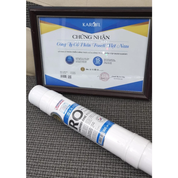 Combo màng RO đúc nguyên khối 100 GPD và 4 lõi chức năng T33, Mineral, Orp, Nano cho máy Karofi