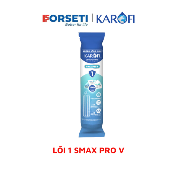 Bộ 3 Lõi Lọc Thô 123 Smax Pro V KAROFI dành cho máy KAQ-D58, KAQ-U96, KAD-L56, KAE-S85... (Công nghệ Smart Connect)