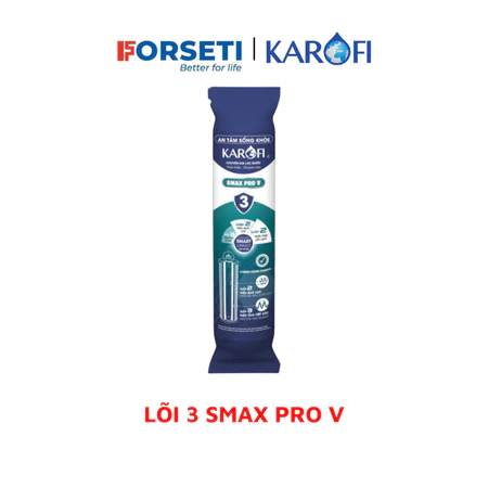 Bộ 3 Lõi Lọc Thô 123 Smax Pro V KAROFI dành cho máy KAQ-D58, KAQ-U96, KAD-L56, KAE-S85... (Công nghệ Smart Connect)