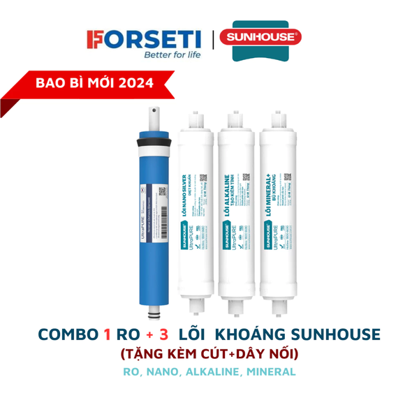 Combo 7 lõi lọc nước chính hãng cho model máy SUNHOUSE SHA8868K (123RONAM)