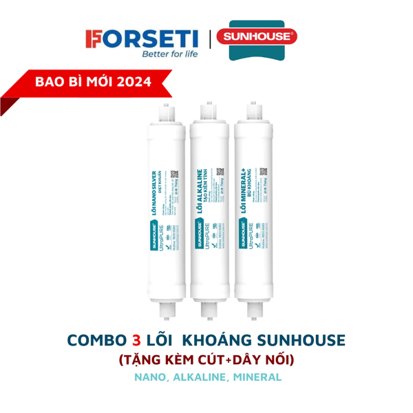 Combo 7 lõi lọc nước chính hãng cho model máy SUNHOUSE SHA8868K (123RONAM)