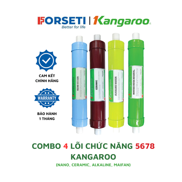 Combo 4 lõi khoáng Kangaroo, lõi lọc chức năng Kangaroo máy KG06G4, KG108, KG108H,...