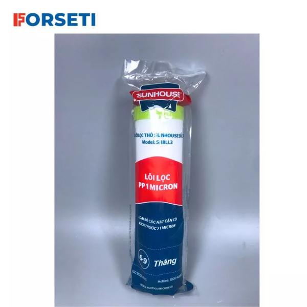 Bộ 5 lõi lọc nước Sunhouse chính hãng ( Bộ lõi thô 1,2,3 và 2 lõi 1) dùng cho máy lọc nước Sunhouse