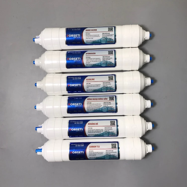 Bộ 10 lõi lọc nước Forseti chính hãng dùng cho máy lọc nước RO (123, RO 100GPD Hàn, 5678910)