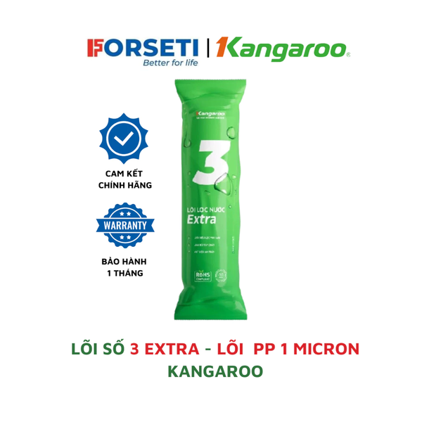 Lõi lọc số 3 Kangaroo - Lõi PP 1 micron hàng chính hãng