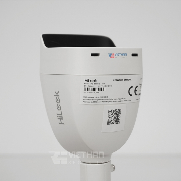 Camera IP thân trụ 2MP HiLook IPC-B320H-D Full HD, ống kính 4 mm, chuẩn IP67 lắp ngoài trời