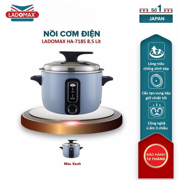 Nồi cơm điện công nghiệp 8.5 Lít Ladomax HA‑7185