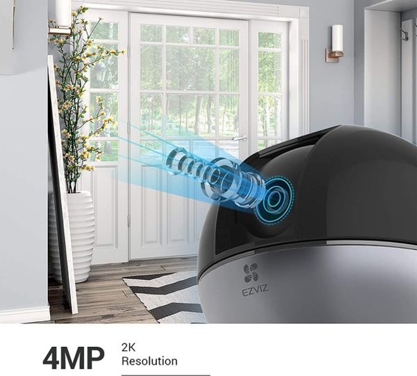 Camera WiFi quay quét Ezviz C6W 2K CS-C6W-A0-3H4WF, AI phát hiện người, xoay 340°, đàm thoại 2 chiều