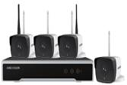 Bộ kit camera WiFi Hikvision NK42W0H 2MP: 4 camera thân trụ + đầu ghi NVR WiFi 4 kênh